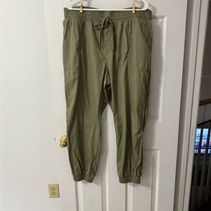 a new day Green Track Pants with Tapered Fit